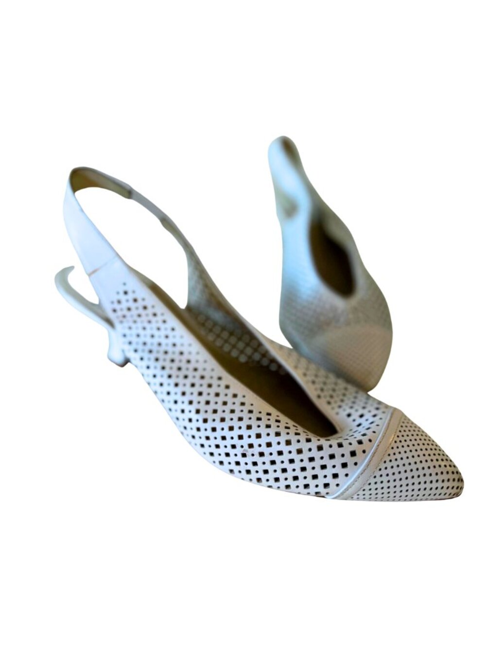 White Jeffery Campbell Sling-backs sz 7.5